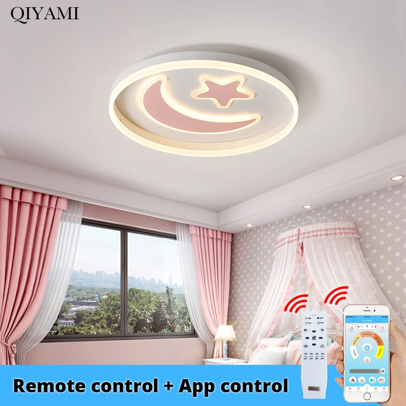 Новый светодиодный потолочный светильник с изображением звезд и луны для детей