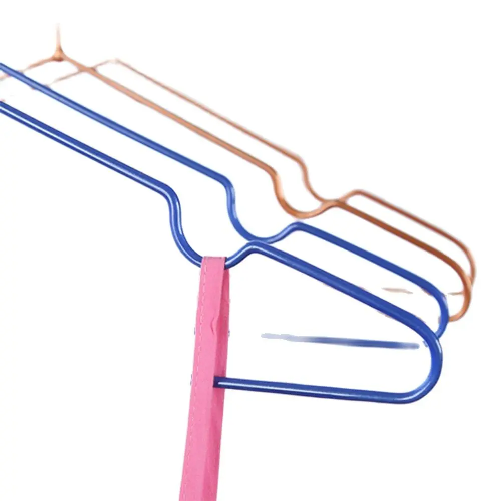 

10PCS Clothes Hanger Stainless Steel Non-slip Antiskid Drying Rack Organizer