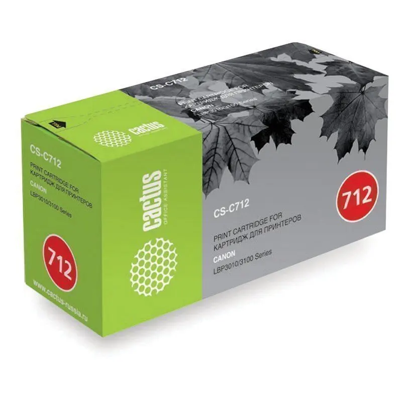 Картридж лазерный CACTUS (CS C712) для CANON LBP 3010/3100 ресурс 1500 стр CS C712S|SmartTV-стики и тюнеры| |