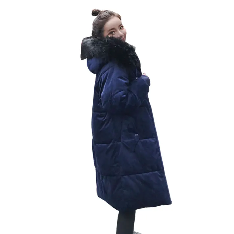 Цветное меховое пальто с капюшоном зимнее пуховое куртка бархатные теплые