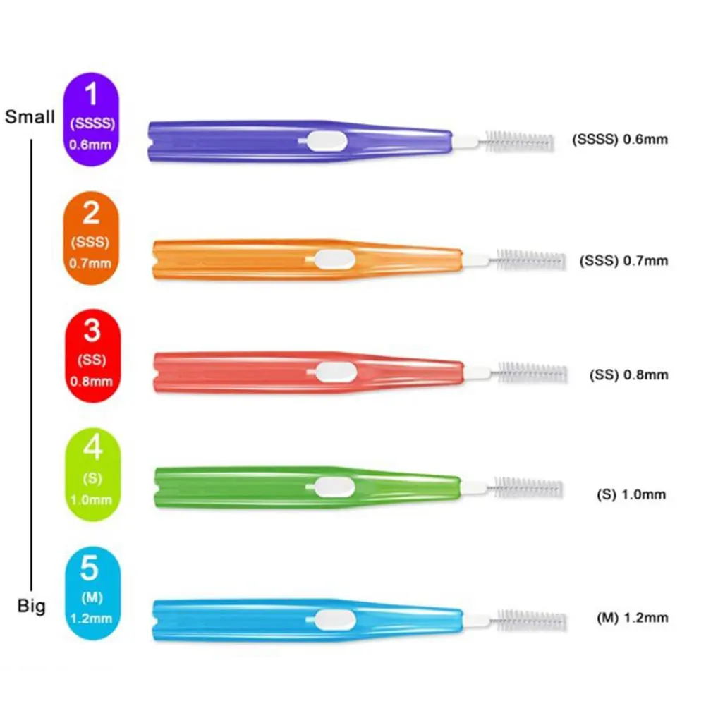 

10Pcs/Set I Shaped Interdental Brush Denta Floss Interdental Cleaners Orthodontic Dental Teeth Brush Toothpick Oral Care Tool