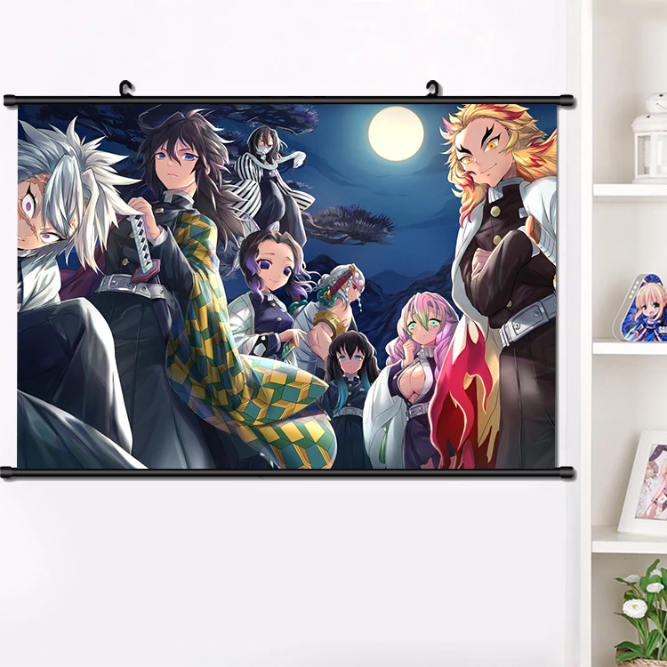 X Аниме Demon Slayer: Kimetsu no Yaiba Agatsuma Zenitsu настенный Свиток Плакат манга настенные подвесные плакаты украшение дома подарок 40*60 см - Цвет: X