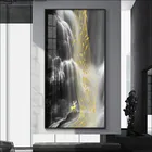 Современная Абстрактная Картина на холсте водопад водонепроницаемый плакат водопад декоративное искусство холст плакат 60x120 роспись подарок украшение на стену