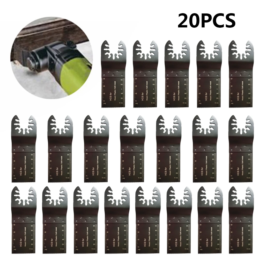 

20pcs HCS Universal Oscillating Multi Tool Saw Blades Cutter For Power Tools