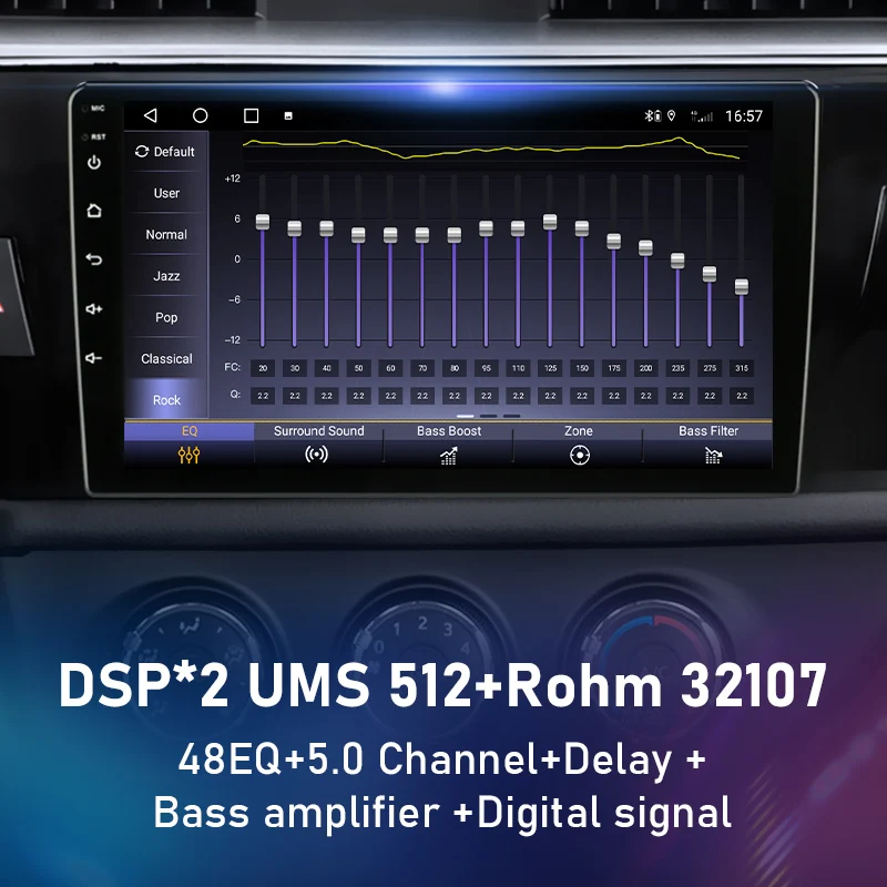 jmcq android 10 2 din 4g 32g car stereo radio for toyota corolla ralink 2013 2014 2015 2016 multimedia video player gps dvd mp5 free global shipping