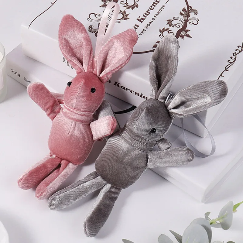 

2Pcs Cute Cartoon Stuffed Rabbit Treat Kids Birthday Baby Shower Party Favors Wedding Guests Gifts Valentines Day Doll Pinata