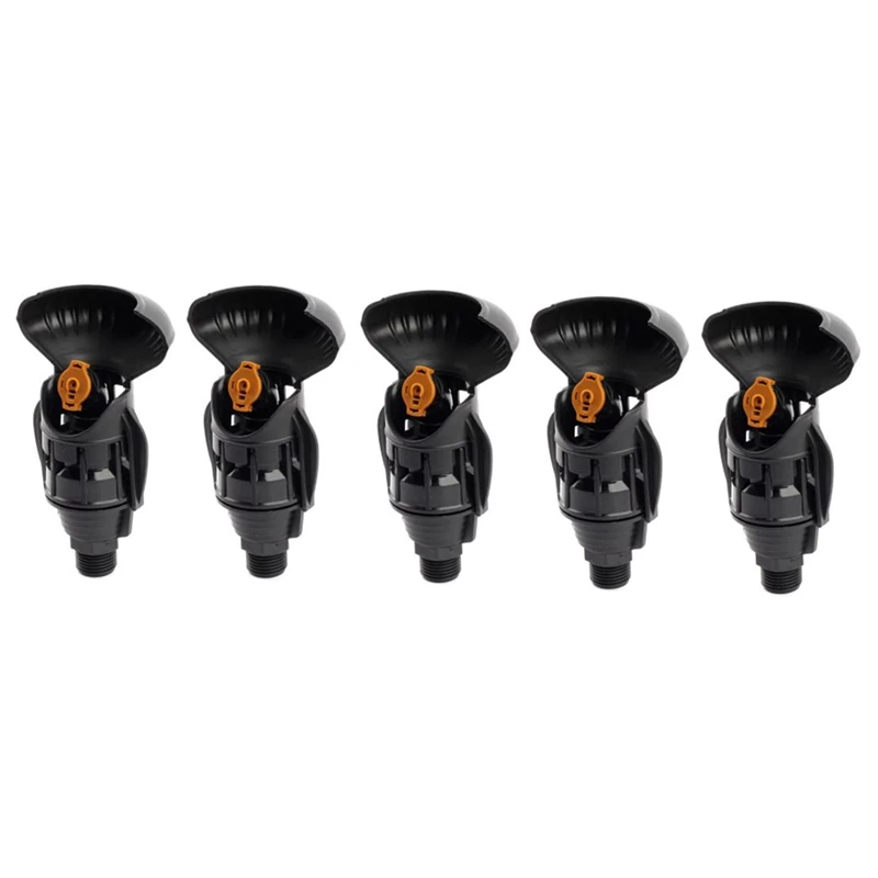 

1/2 Inch Male Thread 180-Degree Rotating Nozzle Long Distance Spray Lawn Irrigation Sprinklers Garden Irrigation 5Pcs