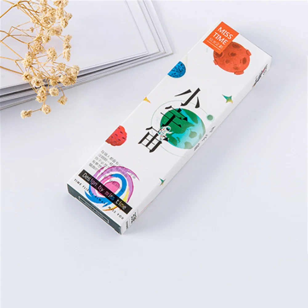 

30pcs Kawaii Planet Bookmark Starry Sky Stationery Creative Galaxy Sky Bookmark Paper Dividers Book Page Holder School Supplies