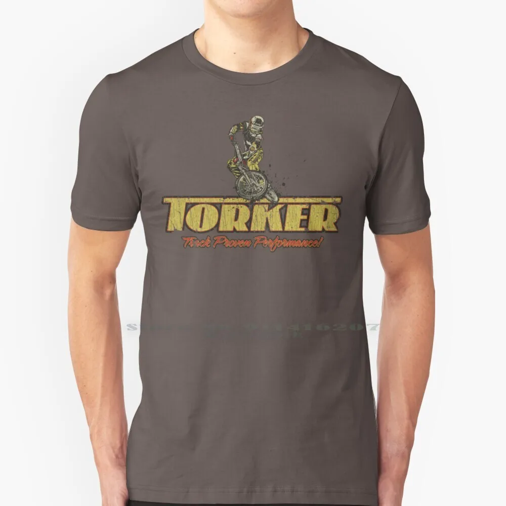 Torker Bmx T Shirt 100% Pure Cotton Bmx Torker Vintage 1980s 1970s Bicycle Bike Racing Aba Motocross Moto Motorcycle Dirt Bike