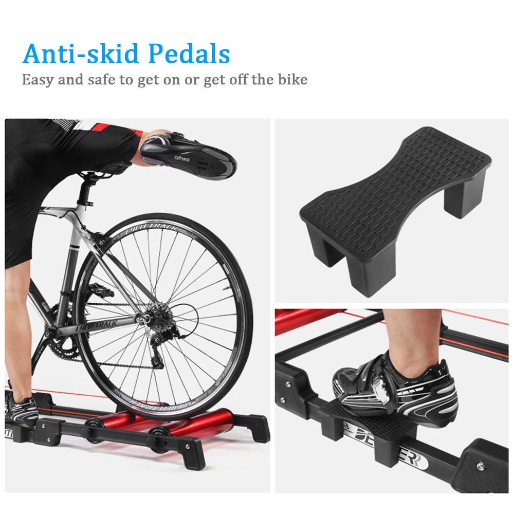 Складной тренировочный стенд для велосипеда стационарный роликовый тренажер