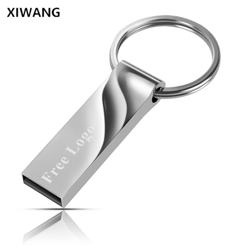 Креативный usb флеш-накопитель 128 Гб 64 Гб металлический ключ-Флешка 32 ГБ флеш-накопитель 16 ГБ 8 ГБ usb флешка 2,0 флеш-карта памяти бесплатный логотип на заказ
