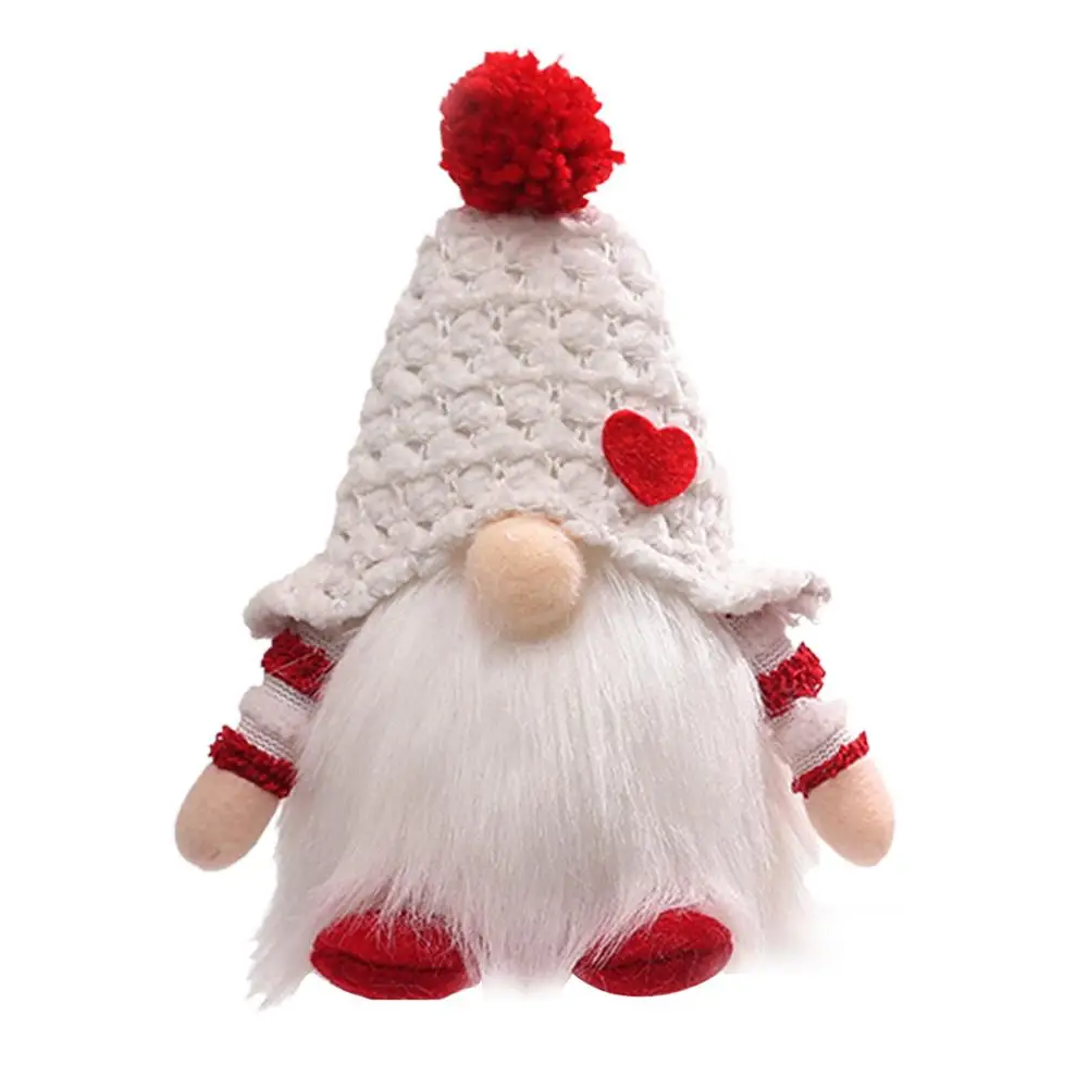 

Christmas Gnome Decorations Lighted Christmas Gnome Knitted Ornament Doll Cute Decorations For Holiday Christmas Winter Party