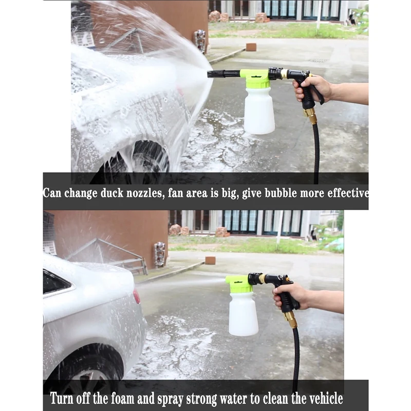 

Multifunctional Garden Water Spray Lawn Sprinkler Low Pressure Foam Pots 2 in 1 1L Car Wash Watering Can