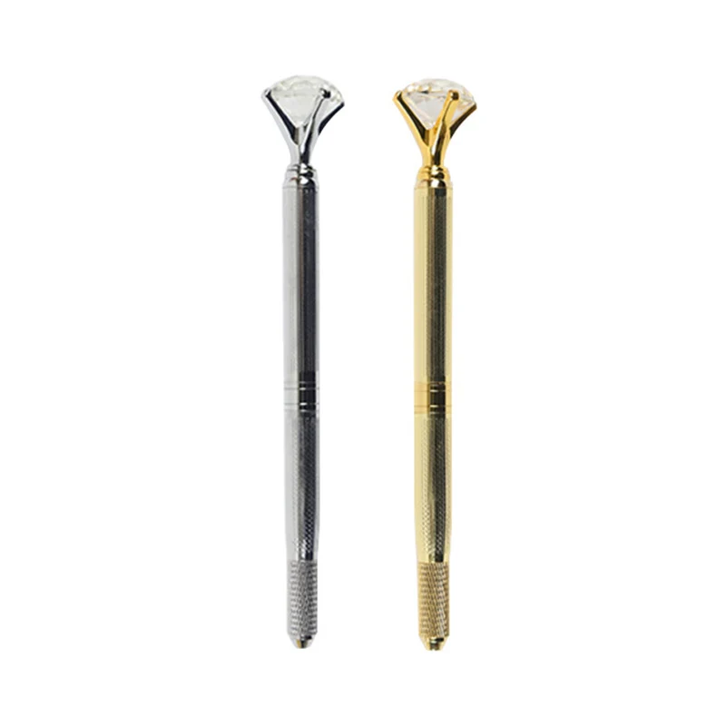 Микроблейдинг для бровей губ тату-ручка 3D ручка с кристаллами бриллиантами