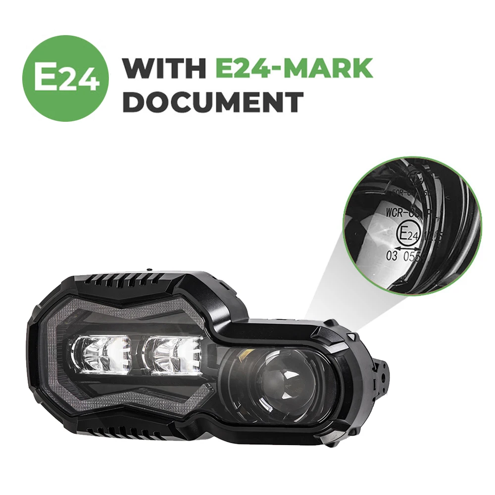 Новый E24 mark фары для BMW F800GS F800R F 650 700 800 GS 800GS ADV приключений в комплекте светодиодный