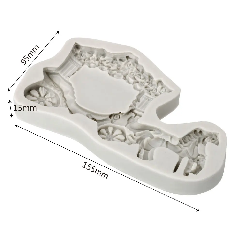 

Fondant Tools Chocolate Mould Cake Tools Gadgets Silicone 3D Carriage Bakeware Cake Decorating