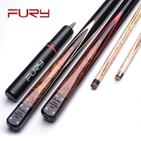 fury bt series handmade snooker cue stick with case extension ash shaft stainless joint inlay butt billiard kit taco de sinuca