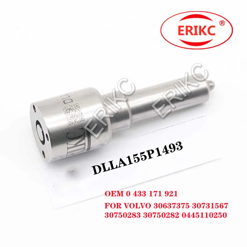 

ERIKC DLLA155P1493 CRail Spare Parts DLLA 155P 1493 OEM 0 433 171 921 FOR VOLVO 30637375 30731567 30750283 30750282 0445110250