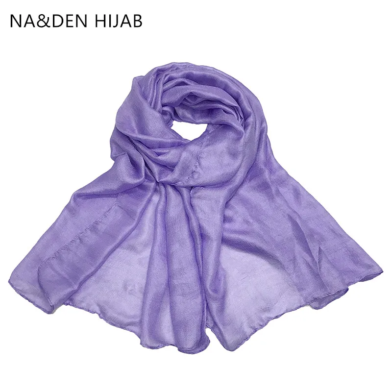 Модный женский мусульманский хиджаб длинный глушитель шелковые шарфы женские