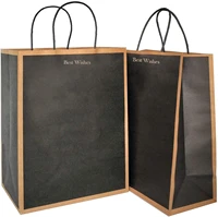 kraft paper bag gift bag customized for store clothing storage wedding guest present packaging printing fee not included