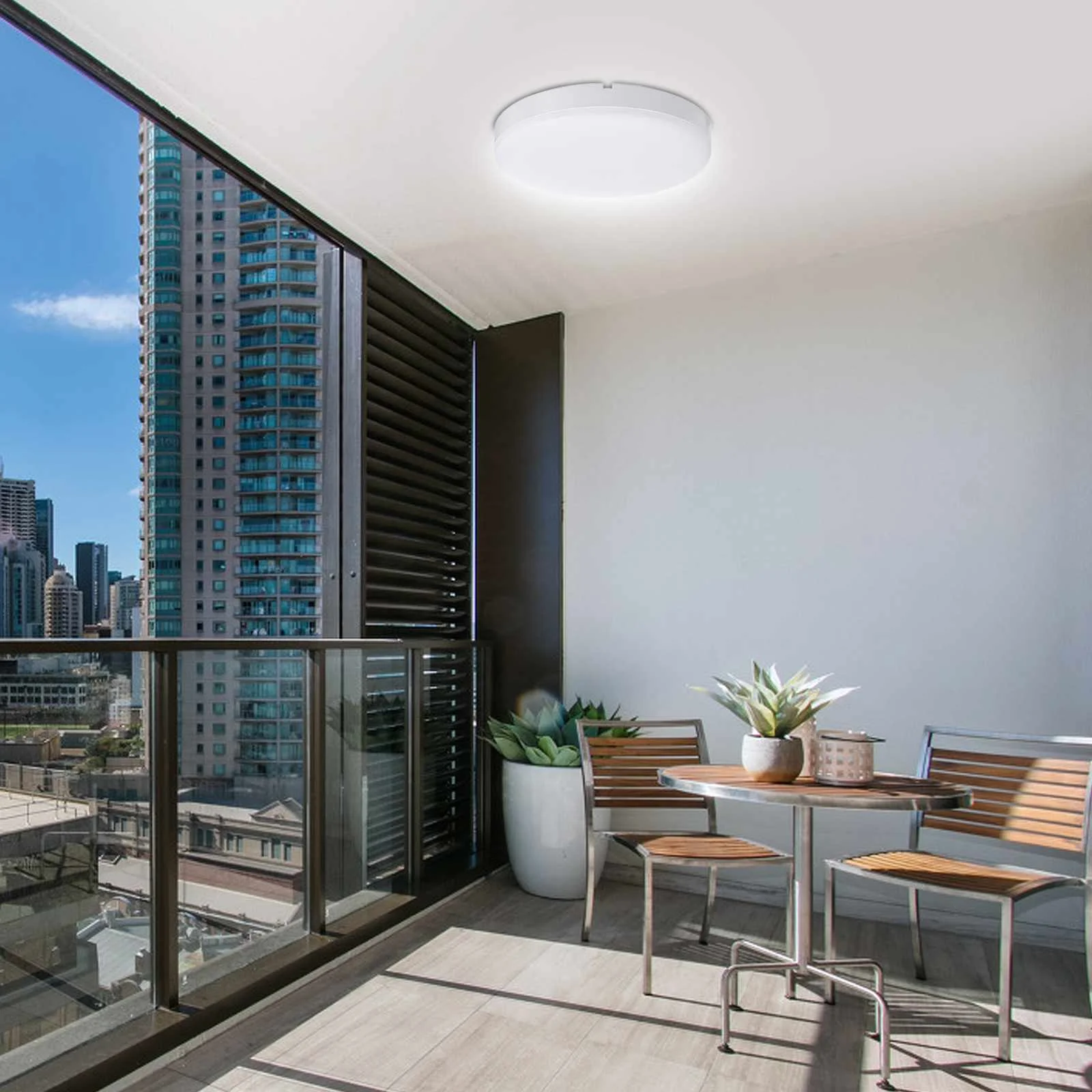 $10.99 LED Ceiling Light 24W 6000K AC160-265V IP54 Round Panel Lights for Bathroom Living Room Bedroom Lighting Ship from ES/Ger