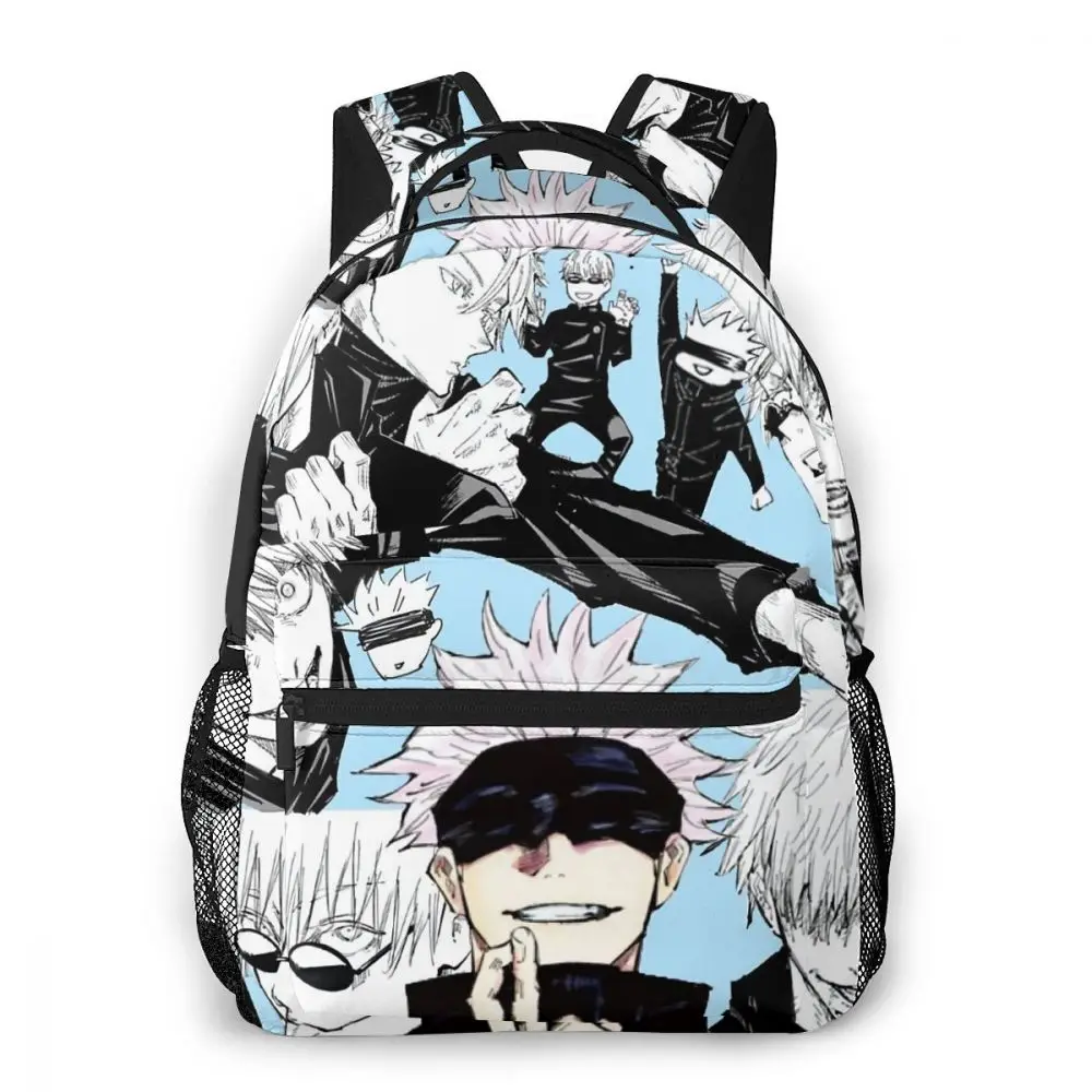 

2020 Back To School Satoru Gojo Kawaii Cool Backpack School Boy Girl Jujutsu Kaisen Itadori Megumi Fushiguro Anime Travel Bags
