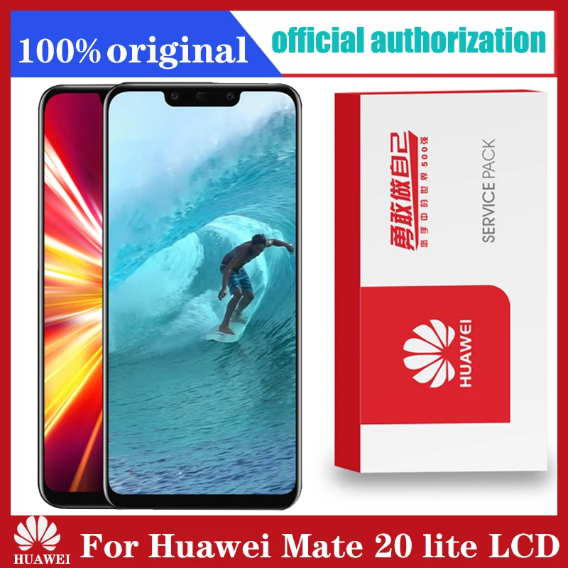 

Новый 2022 Оригинальный дисплей ML1 6,3 ''с рамкой для замены для Huawei Mate 20 Lite, ЖК-дисплей с сенсорным экраном и дигитайзером в сборе