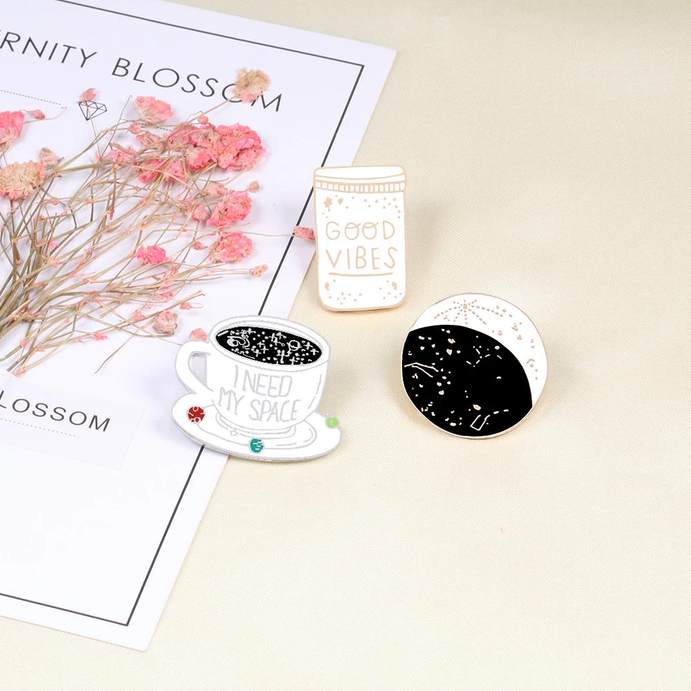 Мультяшная Милая кофейная бутылка для пиццы брошь из сплава мини-булавка значок