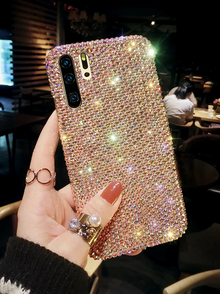 

For Samsung Galaxy J4 J6 A7 A8 A9 A6 Plus 2018 A9s A750 Luxury Full Diamond Cover Rhinestone case