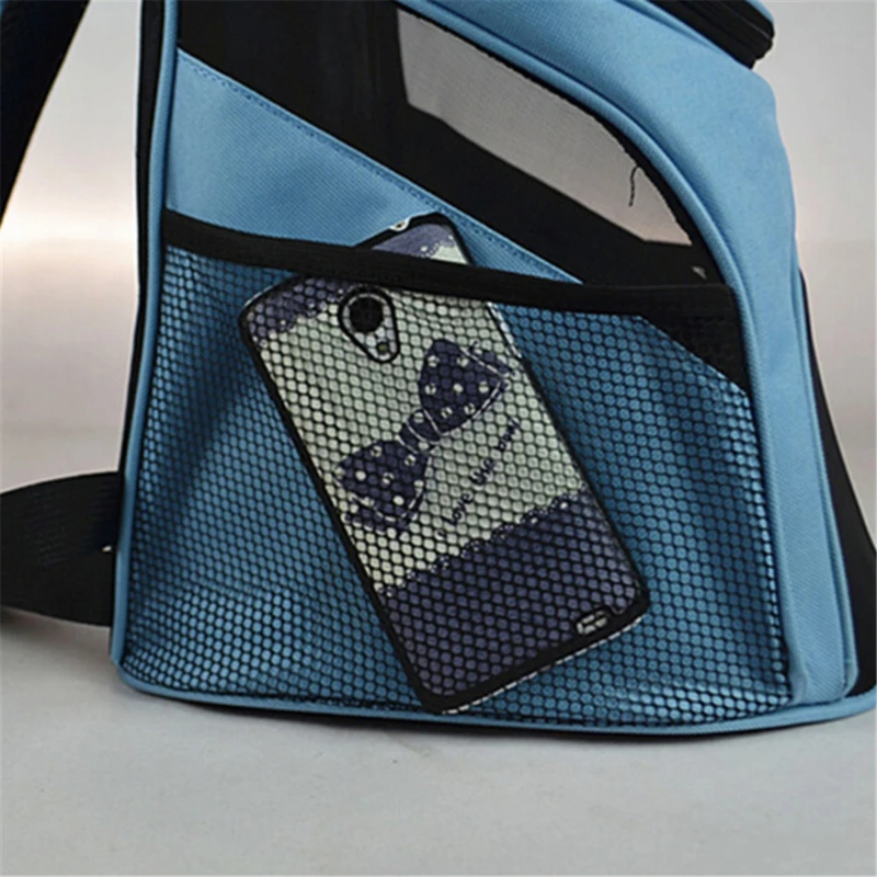 

Puppy Kitten Carry Bag Double Shoulder Portable Travel Backpack Outdoor Pet Dog Carrier Bag Pet Dog Front Bag Mesh Backpack Head