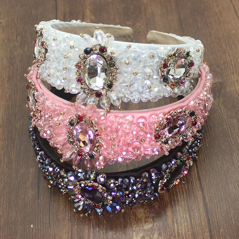 Винтажная Роскошная ручная работа в стиле барокко Королевский Фиолетовый Черный