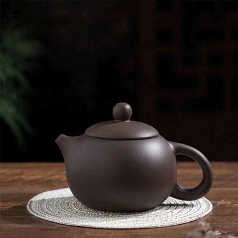 

New Yixing Teapot Tea Pot Filter Xishi Pot Beauties Handmade Purple Clay Teaware Customized Gifts Drinkware Set Drink Puer
