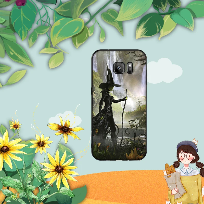 Лицо было зеленым злой ведьмы Мягкий силиконовый чехол для телефона Samsung Galaxy S6 S8