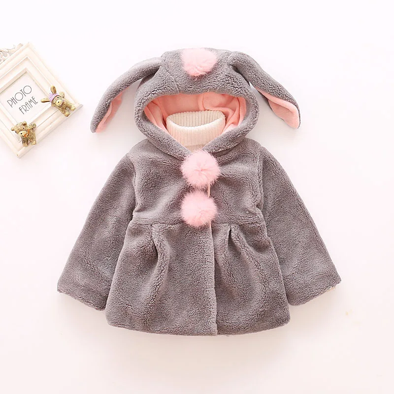 

Baby Girl Kids Sweet Coat Fashion Winter Autumn Spring Warm Children Infant Hooded