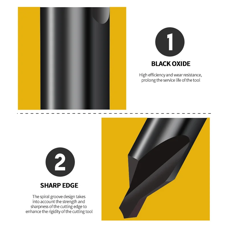 Центр из быстрорежущей стали полностью заземляющий спиральный паз 10 шт. |