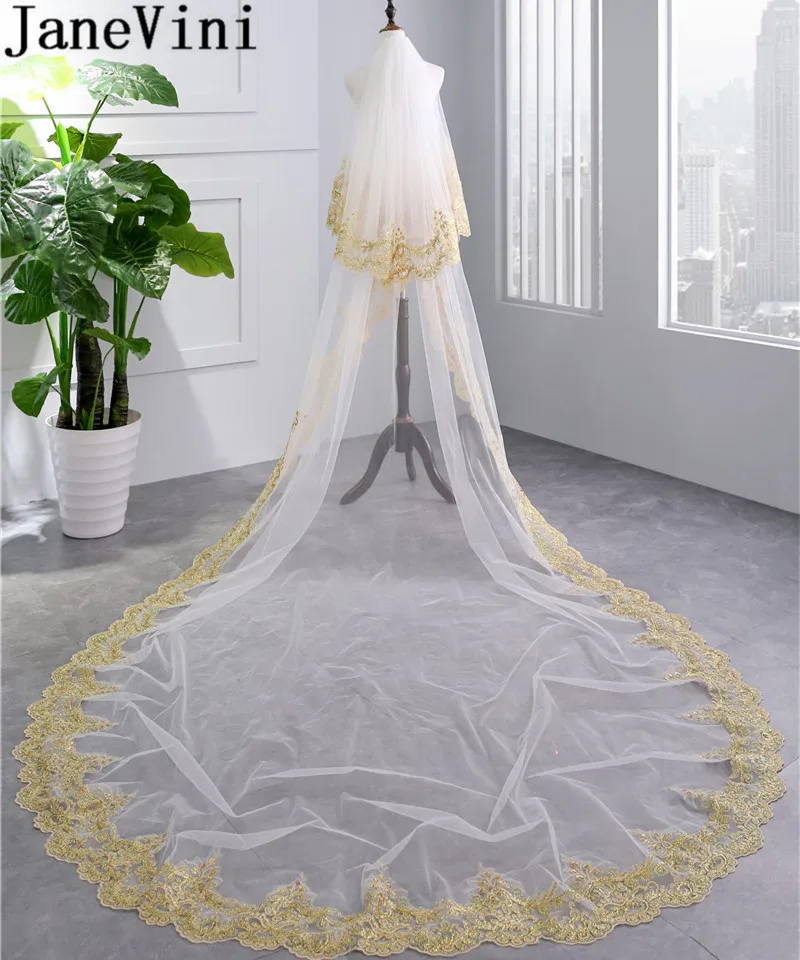 Длинная свадебная фата с гребнем и блестками 3 5 м | Свадьбы торжества