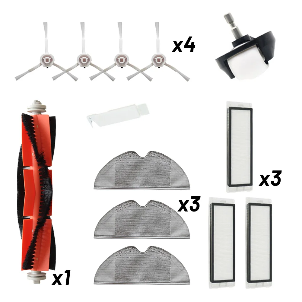 

12pcs/set Filter Main Side Brush Kit For Xiaomi Mijia 1C STYTJ01ZHM Dreame F9 Sweeping Mopping Robot Vacuum Cleaner Parts