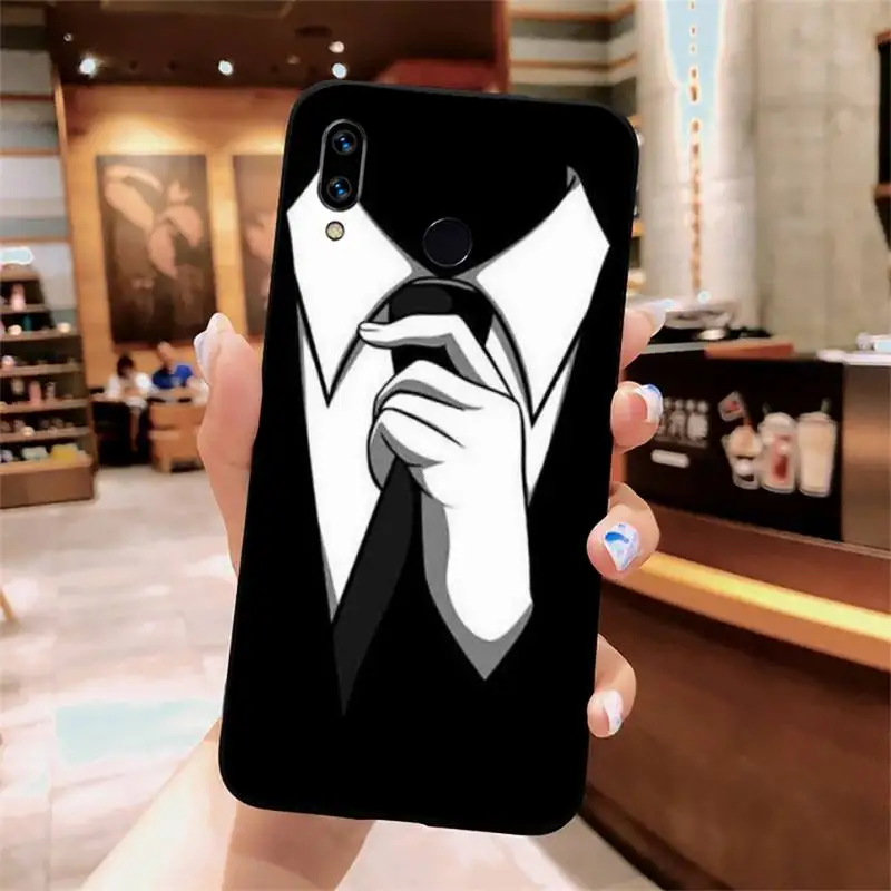 

homme chemise cravate Phone Case For Xiaomi Redmi note 7 8 9 t max3 s 10 pro lite funda cover coque shell