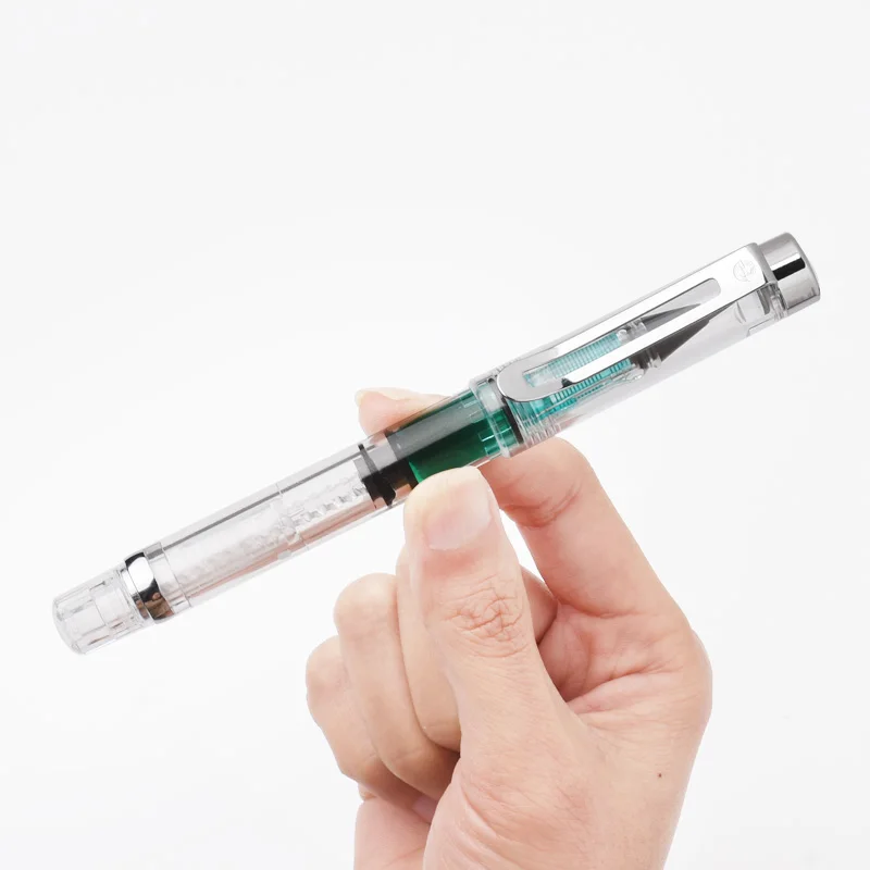 Прозрачная кисть для каллиграфии Piston Filler мягкая коричневая щетка волос ручка с