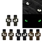 Ночная флуоресцентная нашивка кошачий глаз, светящаяся, светится в темноте, для путешествий, рюкзаков, шляп, бирок