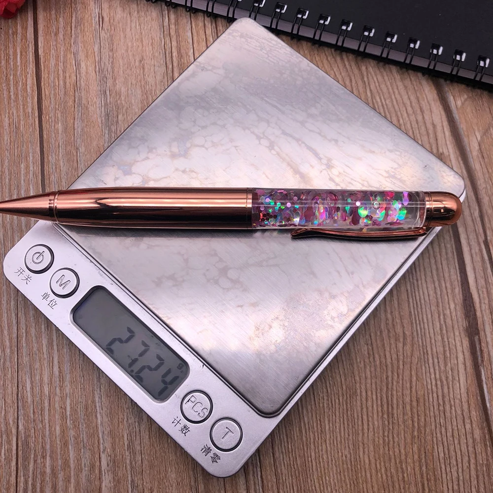 1 шт. выдвижная шариковая ручка из розового золота офисные принадлежности