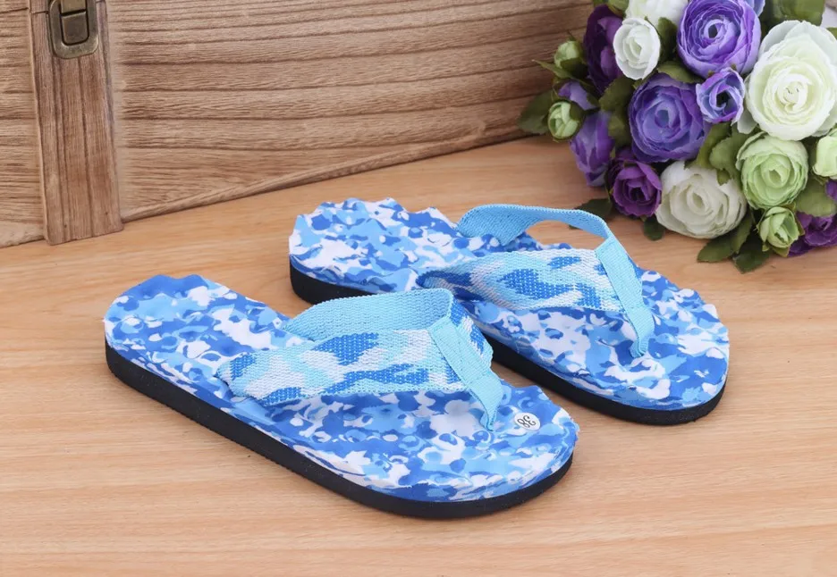 Beach Flip Flops Fashion Camouflage Water Shoes Women Summer Slippers Shoe Unisex Lovers Couples Outside Sandals Pantufas