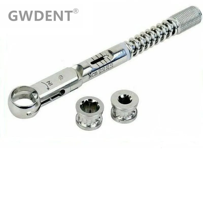Stainless steel Dental Implant Torque Ratchet Wrench Tool TOP GERMAN QUALITY,10.5 MM , 10-50 NCM Top Quality With Drivers