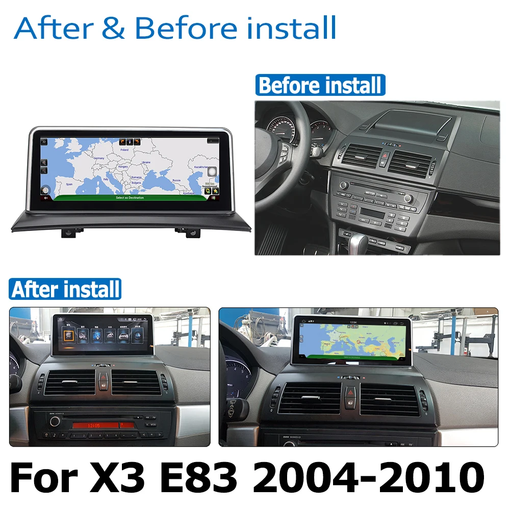 Android 8 0 UP Автомобильный DVD-плеер для BMW X3 E83 2004 ~ 2010 аудио стерео HD сенсорный экран