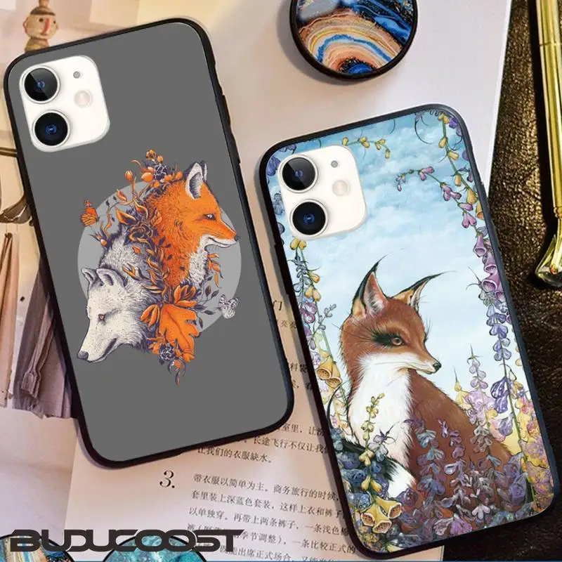 

Animal Fox In The Wild Autumn Phone Case For Iphone 11 Pro 11 Pro Max X XS XR XS MAX 8plus 7 6splus 5s Se 7plus SE 2020 Case