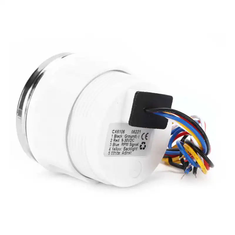 Тахометр лодочный 9 30 в об/мин указатель тахометр с красной подсветкой для