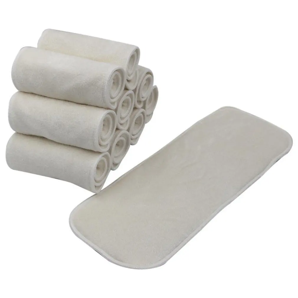

1/10 Pcs Reusable baby Diapers Inserts 1 piece 3/4 Layer Superfine Fiber Washable babies care Eco-friendly