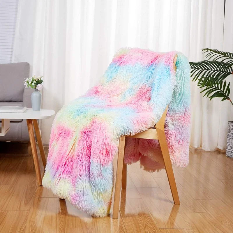 

Супермягкое длинное одеяло из искусственного меха кораллового флиса, теплое элегантное уютное одеяло с пушистым мехом, покрывало для кровати, дивана, одеяла