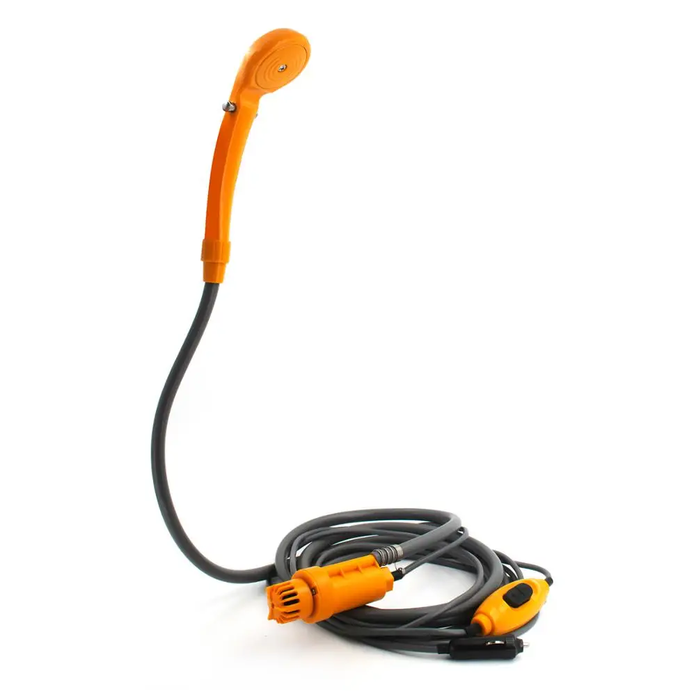 Переносной походный Душ водяной насос автомобильная сигарета 12 В Ручная уличная