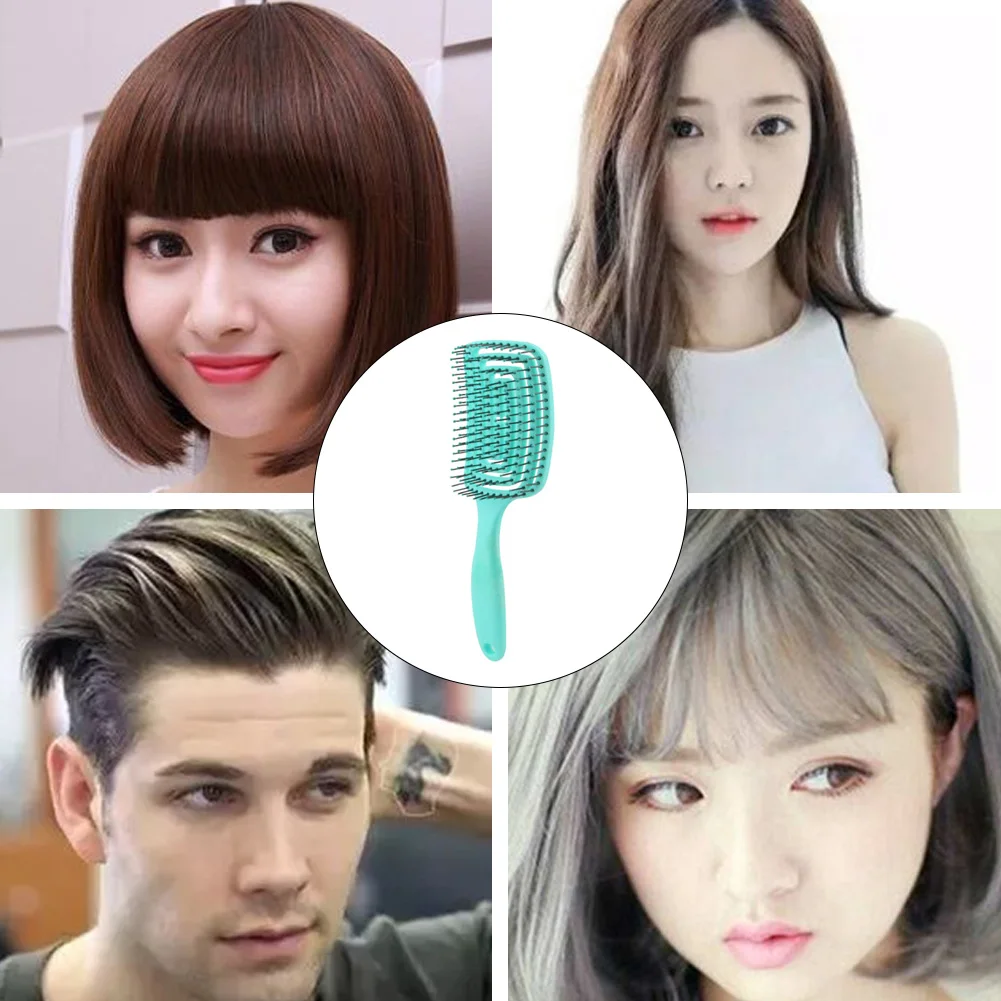 

Hair Brush Scalp Massage Comb Hairbrush Bristle&Nylon Women Wet Curly Detangle Hair Brush for Salon Hairdressing Styling Tools